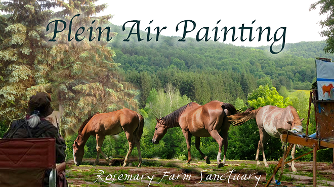Image: Plein Air Painting at Rosemary Farm Sanctuary