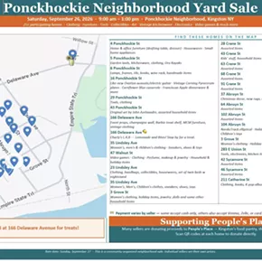 Image: Ponckhockie Neighborhood Yard Sale &mdash; Benefiting People's Place