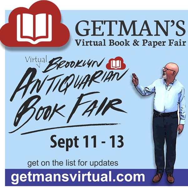 Popular Brooklyn Antiquarian Book Fair Goes Virtual September 11 - 13