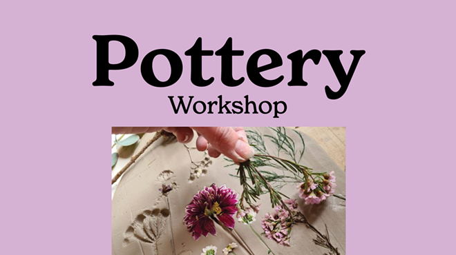 Image: Pottery Workshop- Flower Imprints