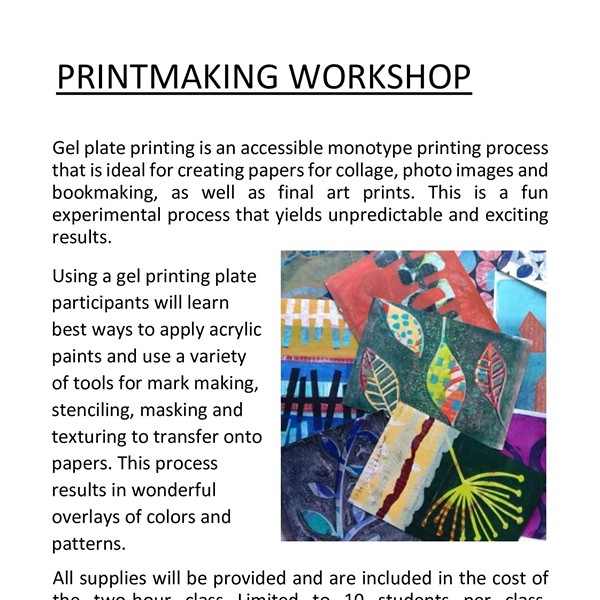Print Making Workshop