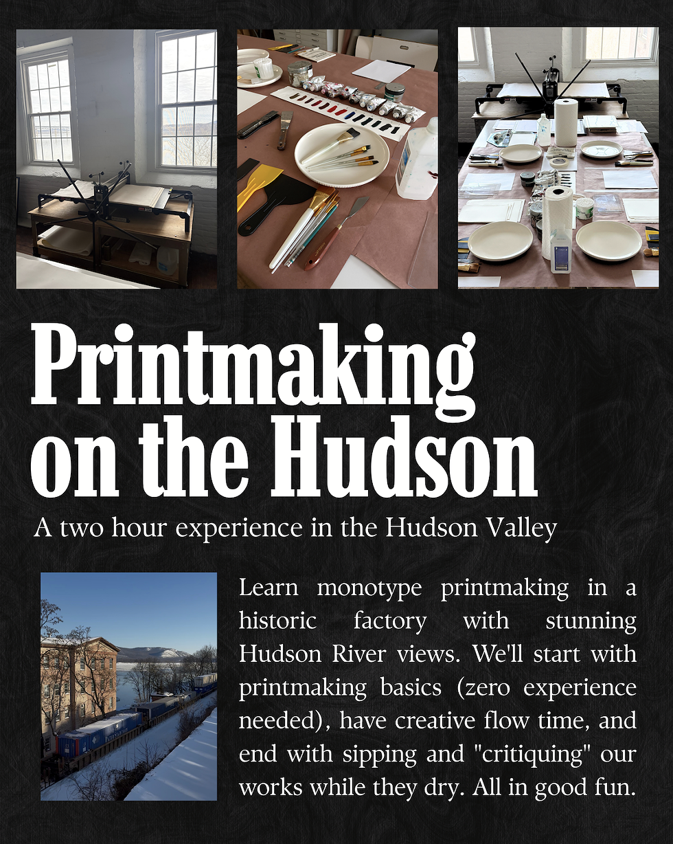 Let's make art on the river! I can acommodate up to four people per class.