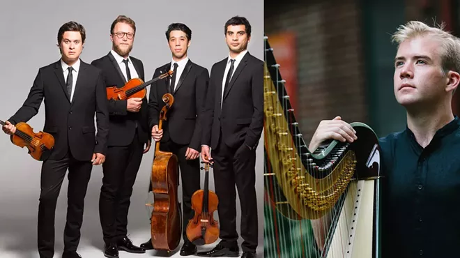 Image: Quatuor Van Kuijk (France) & Parker Ramsay, Harp @ PS21, March 1, 2025 at 3PM