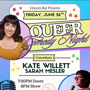 Image: Queer Comedy Night: Kate Willett & Sarah Mesler!