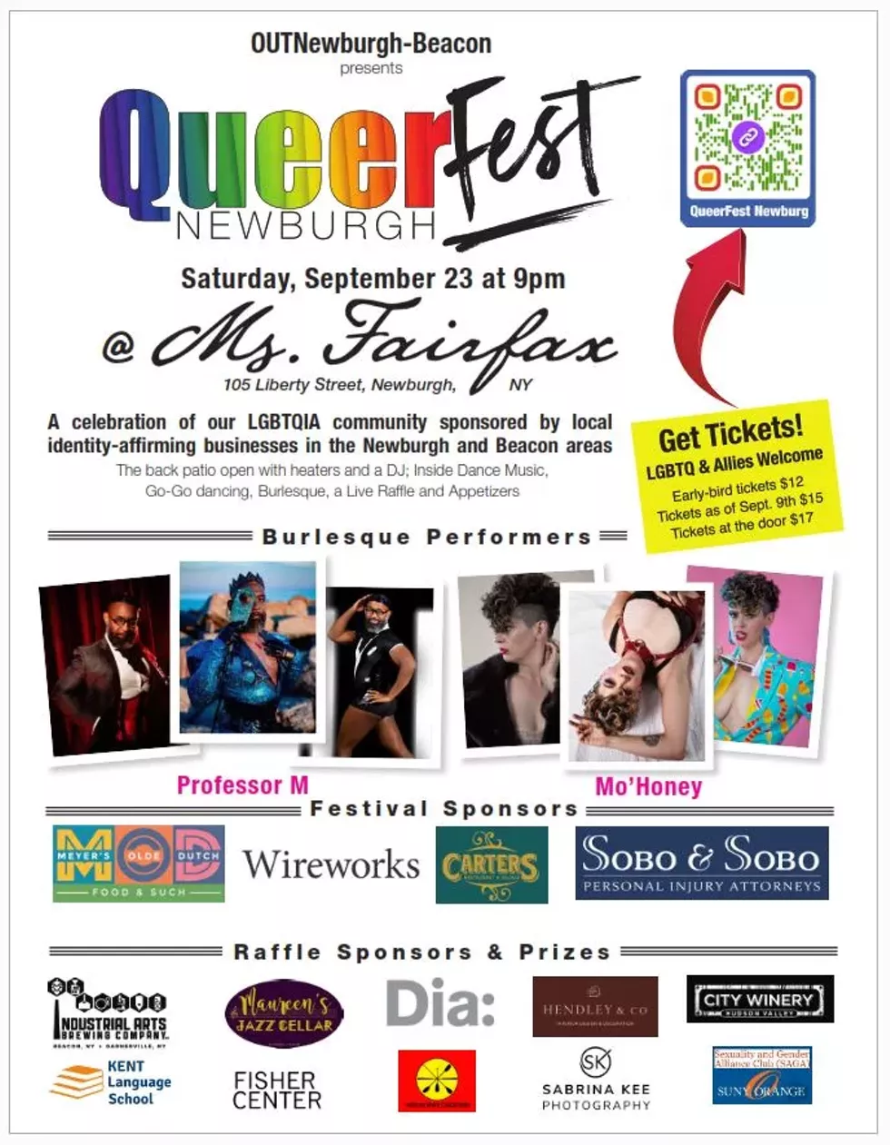 QueerFest-Newburgh Sat., Sept. 23rd, 9pm