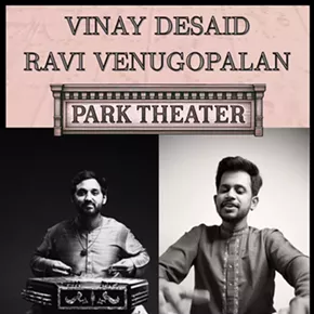 Image: Raga Space featuring Vinay Desai & Ravi Venugopalan at Park Theater Hudson