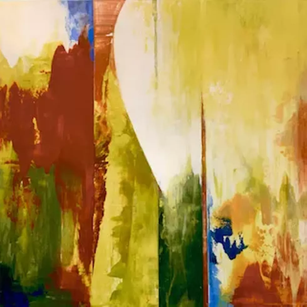 The Path Forward, acrylic on panel by Maxine Davidowitz