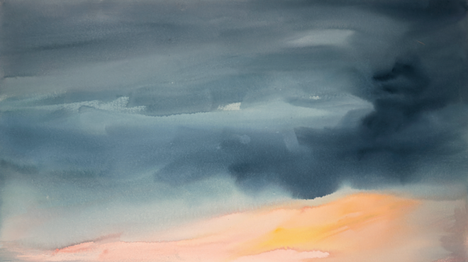 Image: Reception! Nebulous Spirit: Atmospheric Landscapes, Watercolors by Betsy Jacaruso
