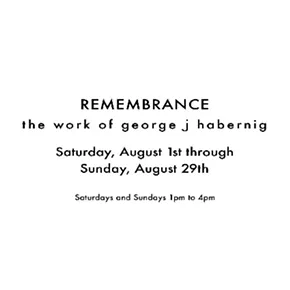 Image: REMEMBRANCE works of george j habernig
