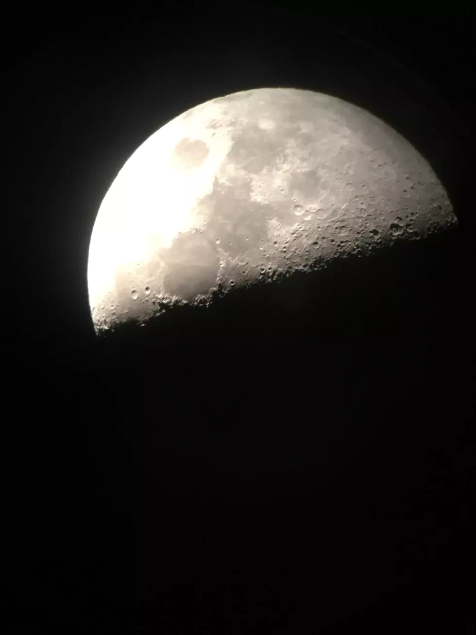 Cell Phone Moon Photo