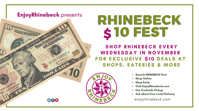 Rhinebeck $10 Fest! Shop every Wed in Nov for Exclusive Deals!