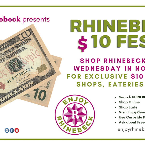 Rhinebeck $10 Fest Shop RBK Every Wed In Nov for exclusive $10 deals!