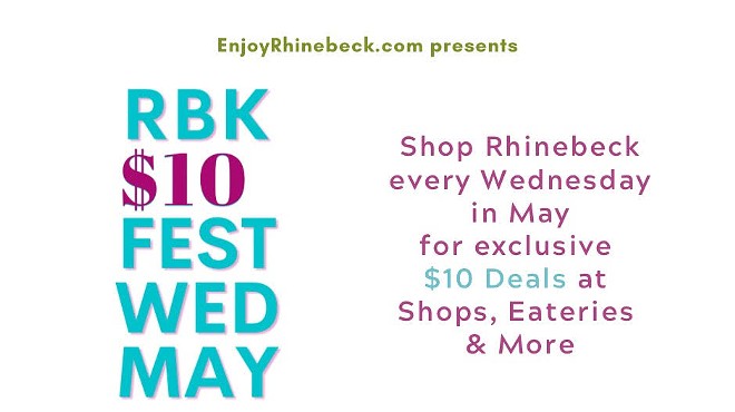 Rhinebeck Spring $10 Fest Every Wed in May