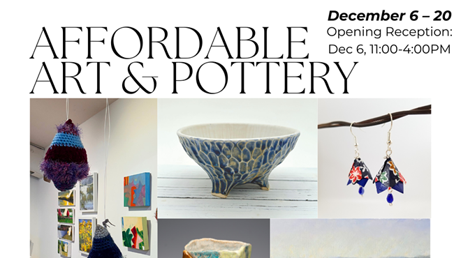 Image: RoCA's Annual Affordable Art & Pottery Bazaar