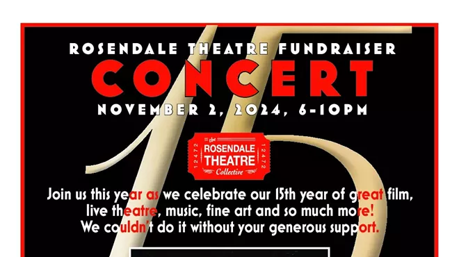 Image: Rosendale Theatre Fundraiser Concert Live music, food, drink, laughter, philanthropy, and celebration at the Rosendale Theatre.