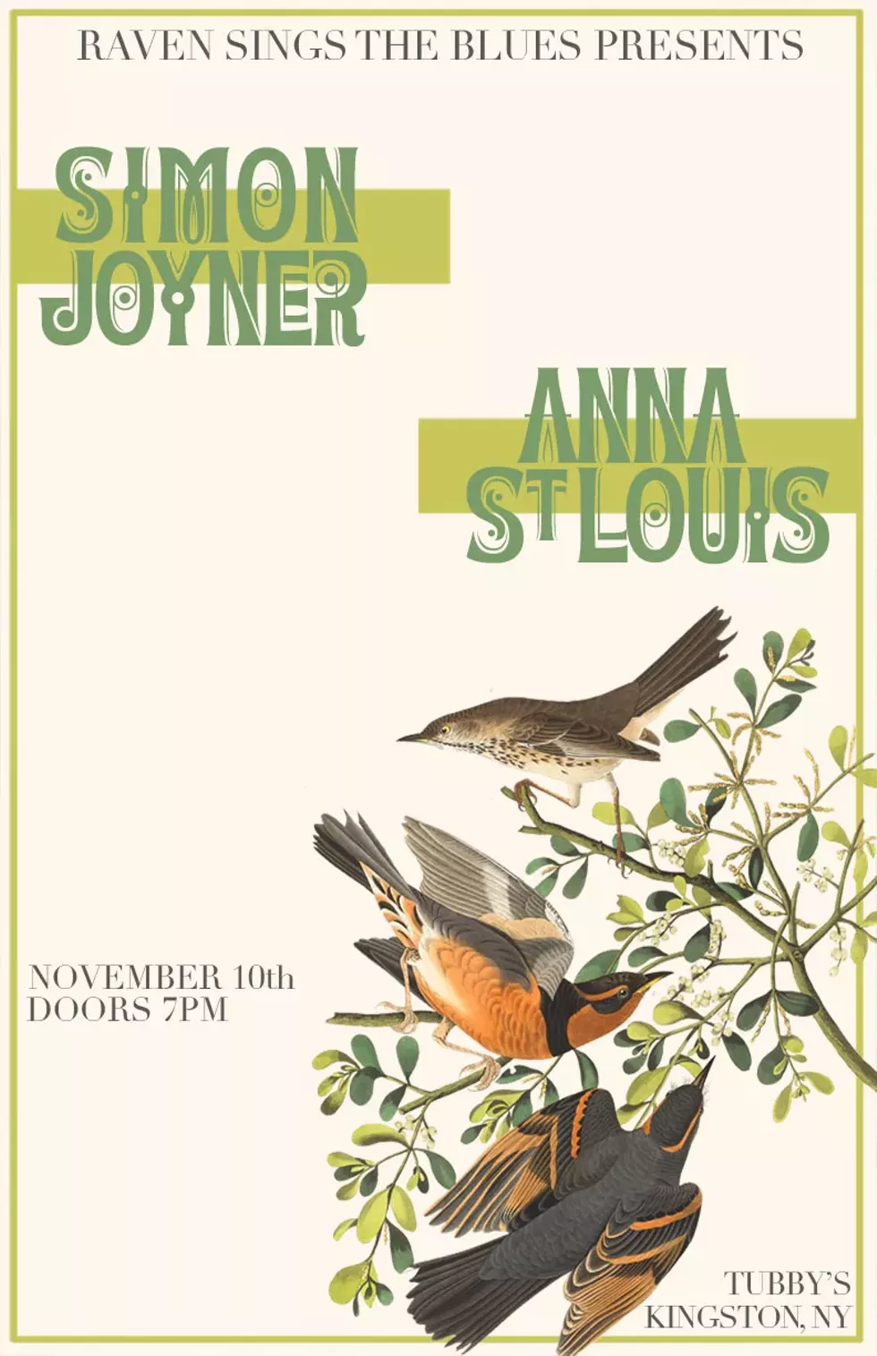 Raven Sings the Blues presents Simon Joyner & Anna St. Louis