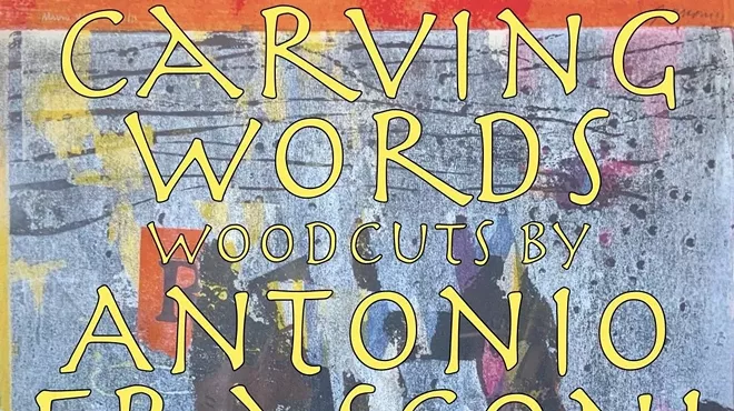 Image: SATURDAY 7/8, Noon-6pm ⁠FINAL DAY! CARVING WORDS: ⁠WOODCUTS BY ANTONIO FRASCONI⁠ - ⁠MIGUEL FRASCONI, the artist's son, will be hosting