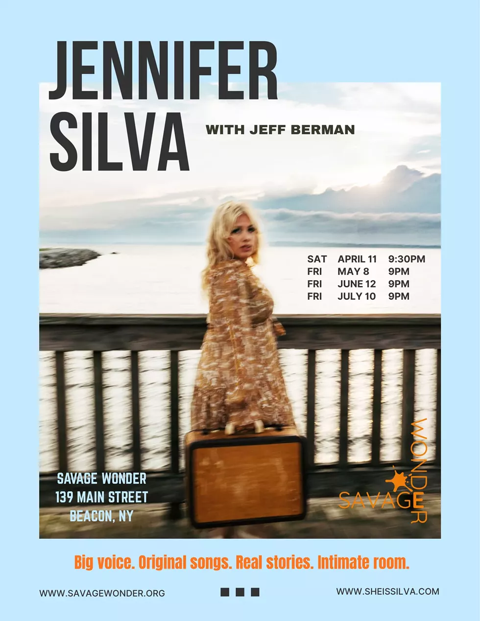 Jennifer Silva performs every month at Savage Wonder