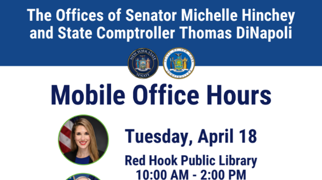 Image: Senator Hinchey's Staff Mobile Office Hours with State Comptroller Tom DiNapoli&rsquo;s Staff
