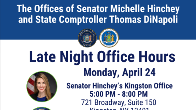 Senator Hinchey's Staff Mobile Office Hours with State Comptroller Tom DiNapoli’s Staff