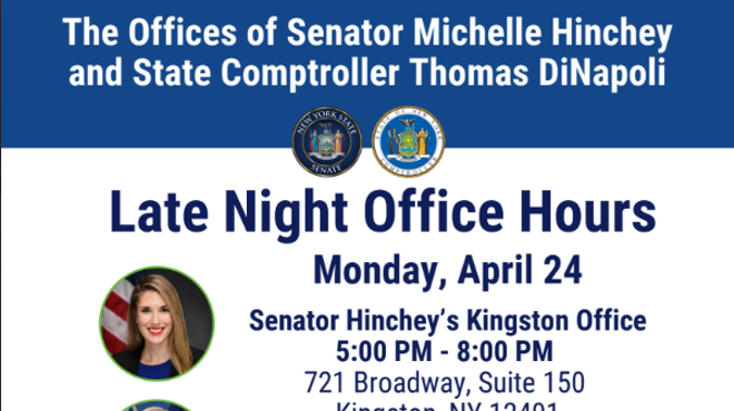 Image: Senator Hinchey's Staff Mobile Office Hours with State Comptroller Tom DiNapoli&rsquo;s Staff