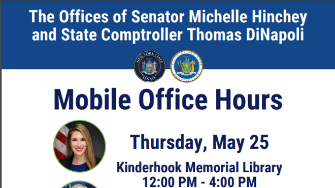 Image: Senator Hinchey&rsquo;s Staff Office Hours - Kinderhook