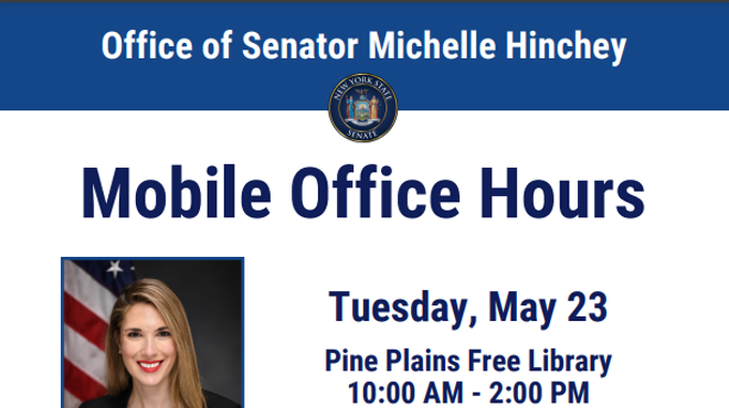 Image: Senator Hinchey&rsquo;s Staff Office Hours - Pine Plains