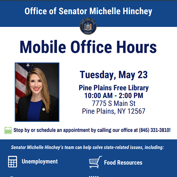 Senator Hinchey’s Staff Office Hours - Pine Plains