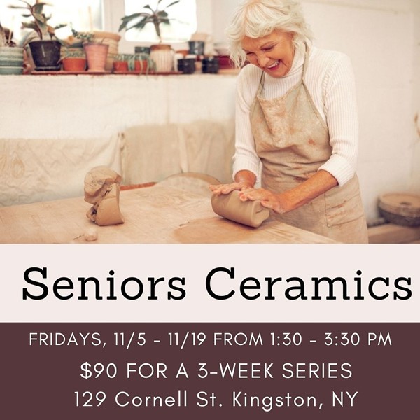 Seniors Ceramics 3-Week Workshop Series