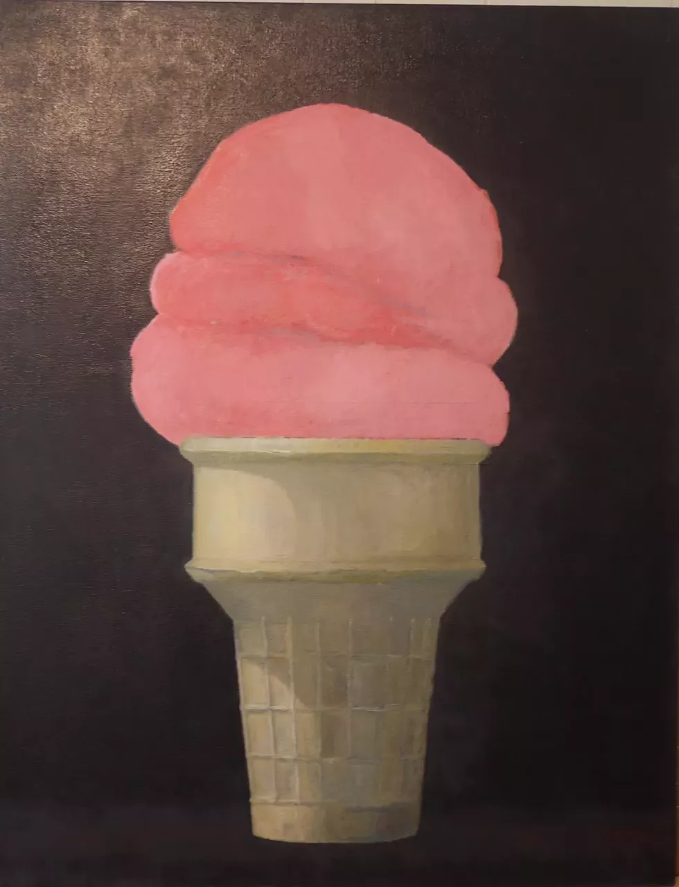 Strawberry Ice Cream Cone