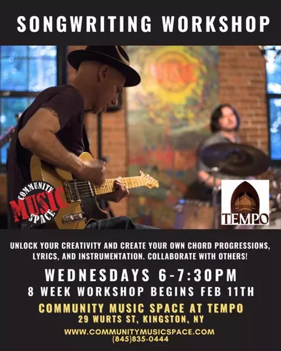 Songwriting Workshop, 8 week workshop, Wednesdays 6-7:30PM, Feb 11-April 1