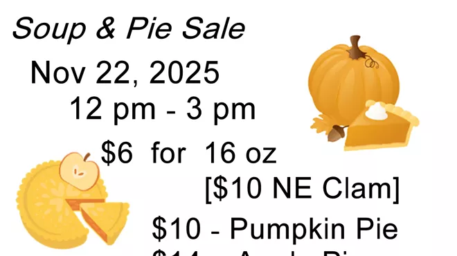 Image: Soup & Pie Sale