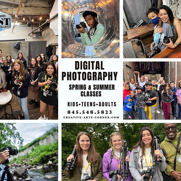 Digital photography classes, camps and workshops.