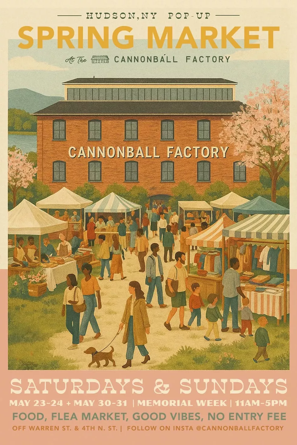 Spring Market at the Cannonball Factory &mdash; Hudson, NY