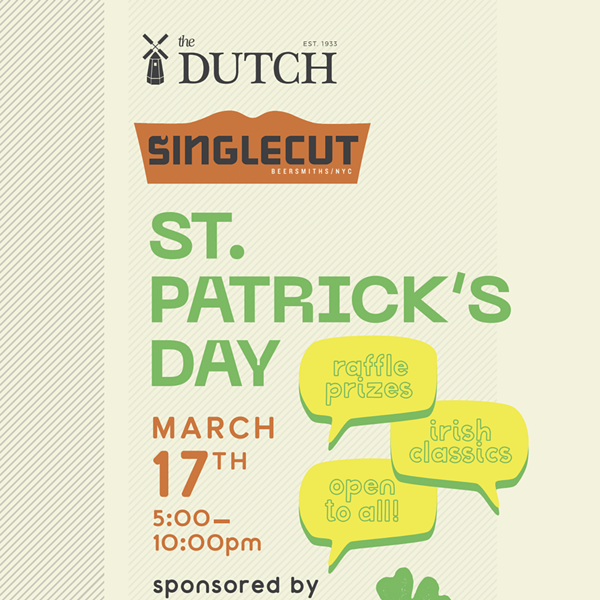 St. Patty's Day Sponsored by Singlecut Brewsmiths