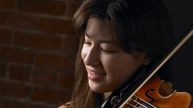 Image: Stephanie Zyzak, violin, Alexander Hersh, cello, & Evren Ozel, piano