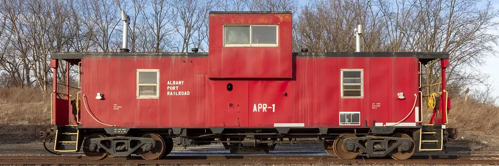 Stephen Mallon, "Caboose APR" color photograph