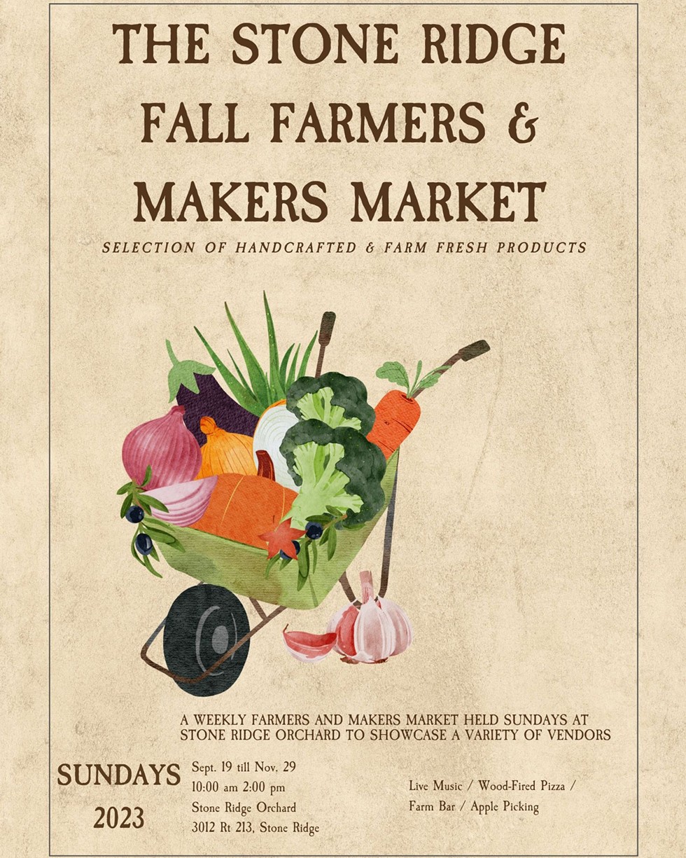 Stone Ridge Farmers & Makers Market, Sundays 10am-2pm