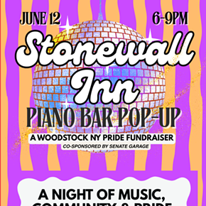 Image: Stonewall Inn Pop-Up Piano Bar Fundraiser for Woodstock NY Pride