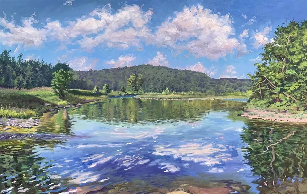Clouds Reflections Summer by Kim Do 30" x 48", Oil on Canvas