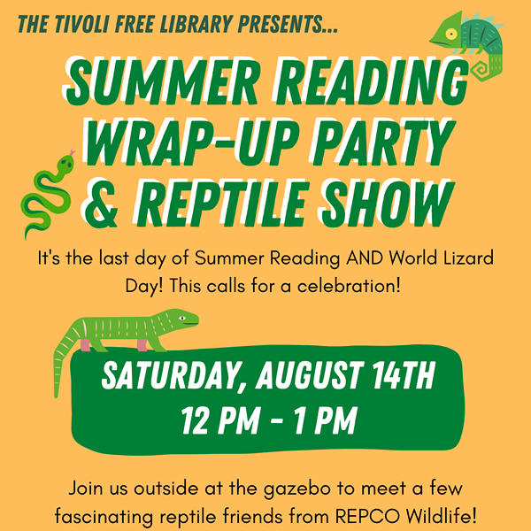 Summer Reading Wrap-Up Party and Reptile Show