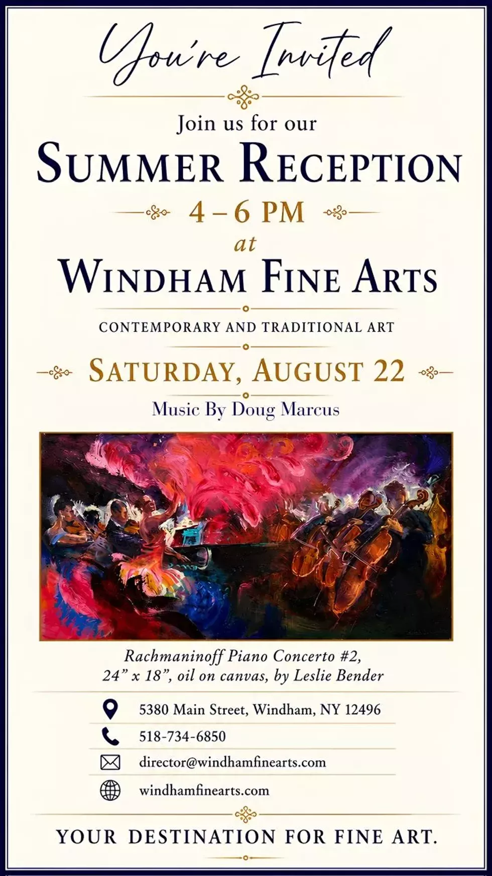 Summer Reception at Windham Fine Arts