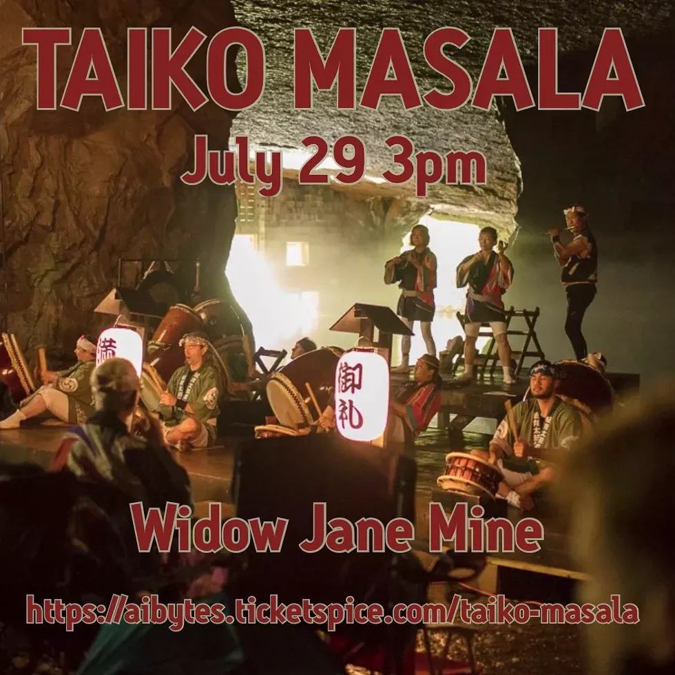 Taiko Masala in the Widow Jane Mine