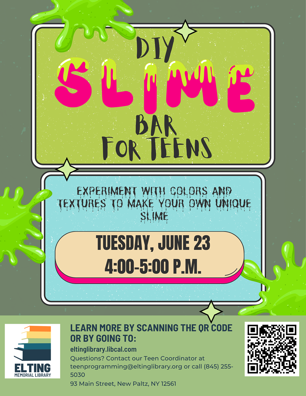 Teens! Make your own custom slime!
