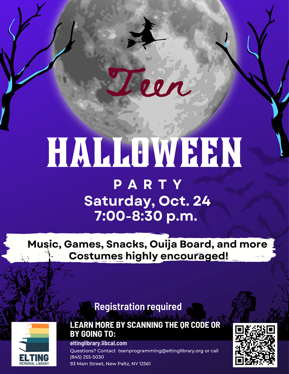 Teen Halloween Party at Elting Library in New Paltz