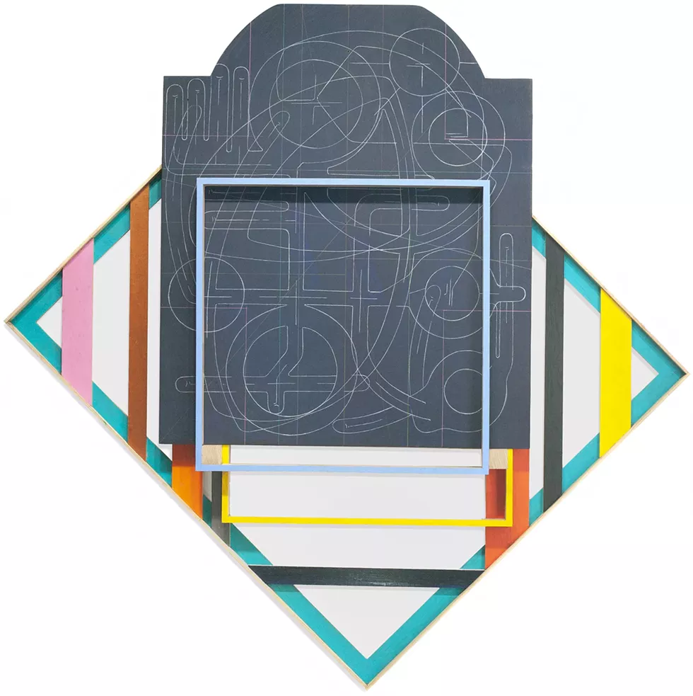 Andrew Lyght, Painting Structure P340, 2018