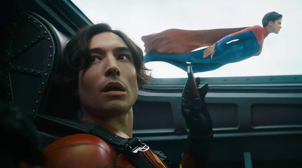 Ezra Miller and Sasha Calle star.