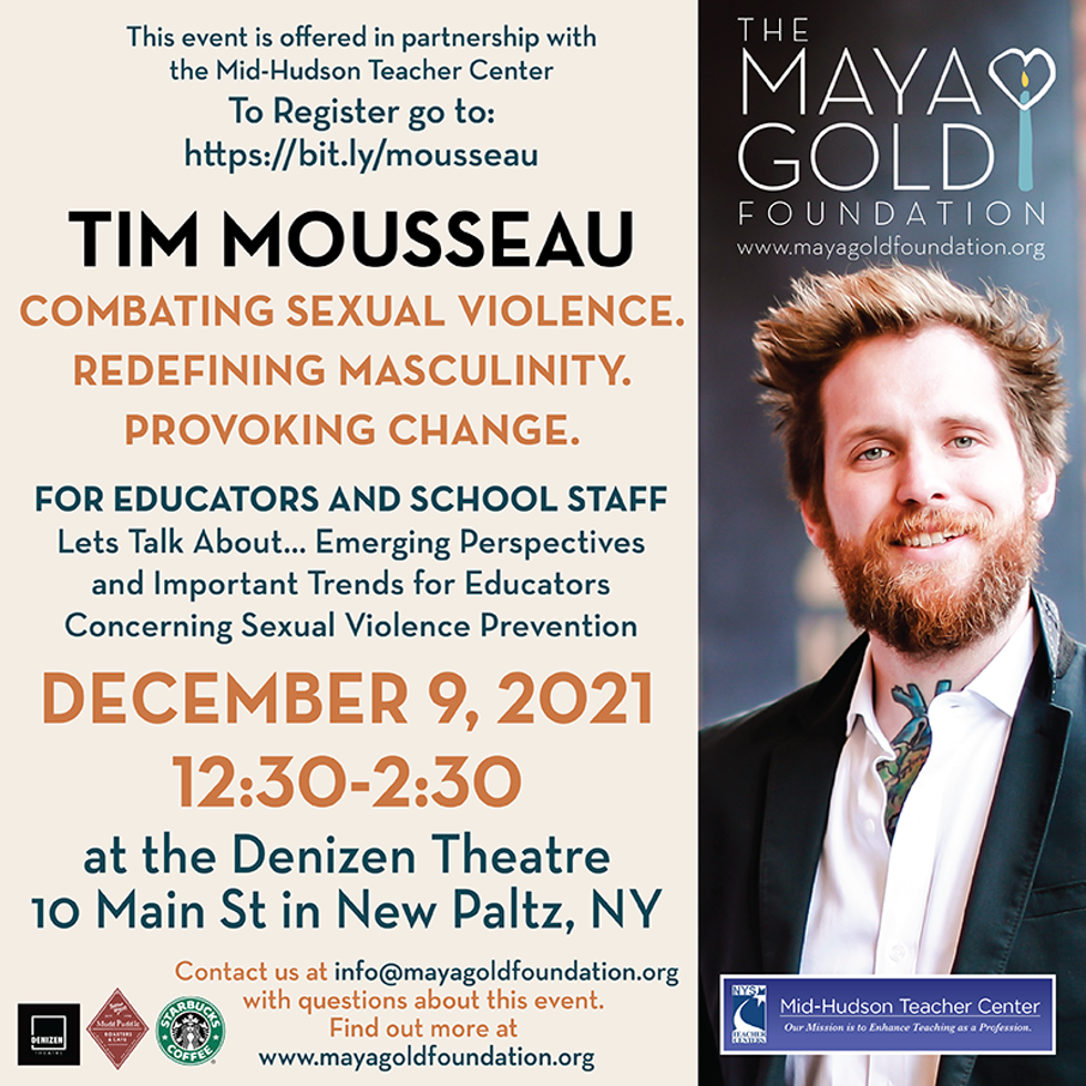 Tim Mousseau flyer for Educators event