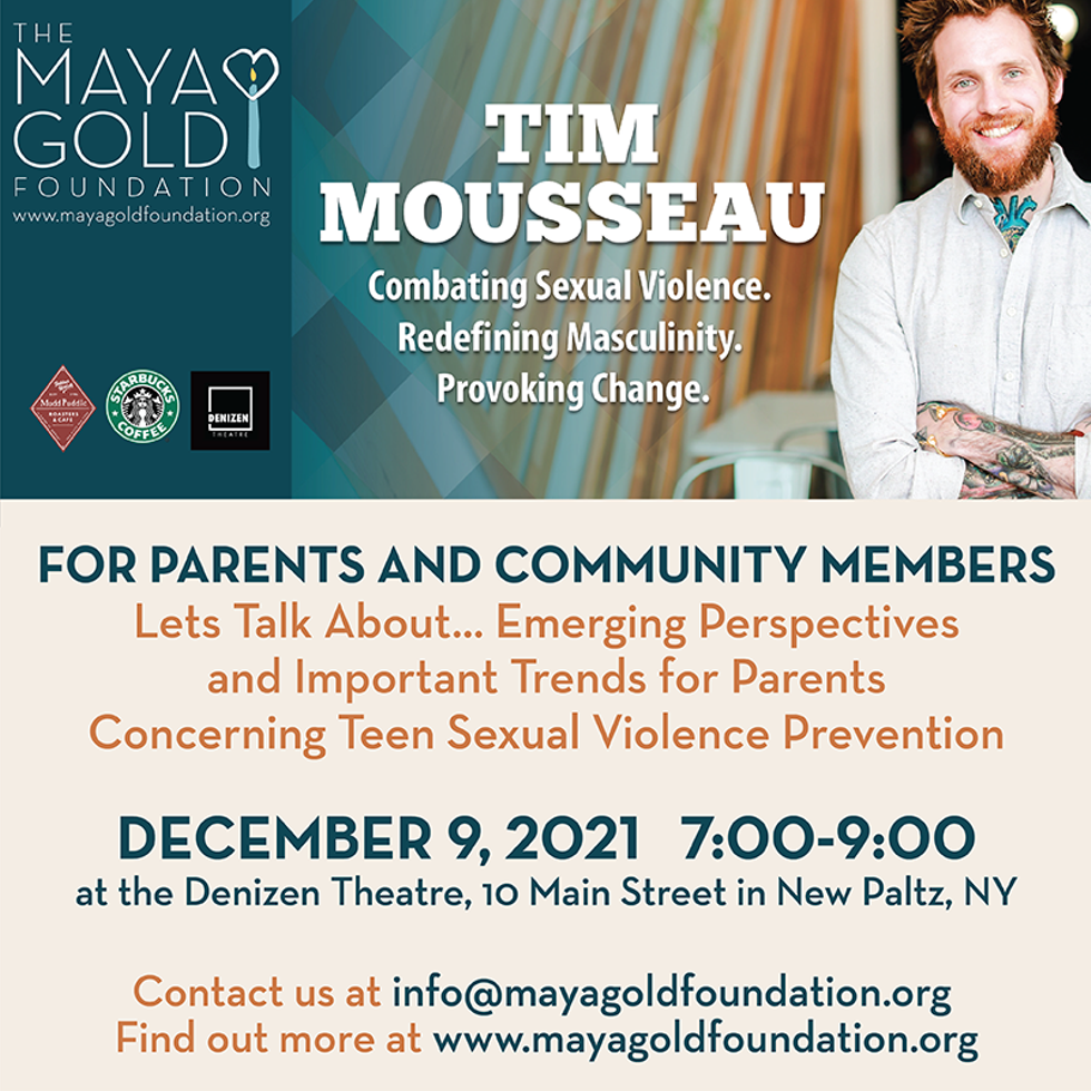 Tim Mousseau flyer for Parents & Community Members event
