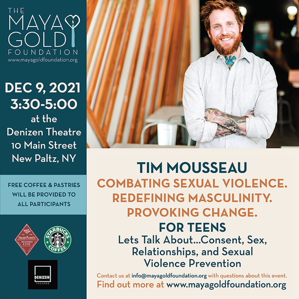 Tim Mousseau flyer for Teens event